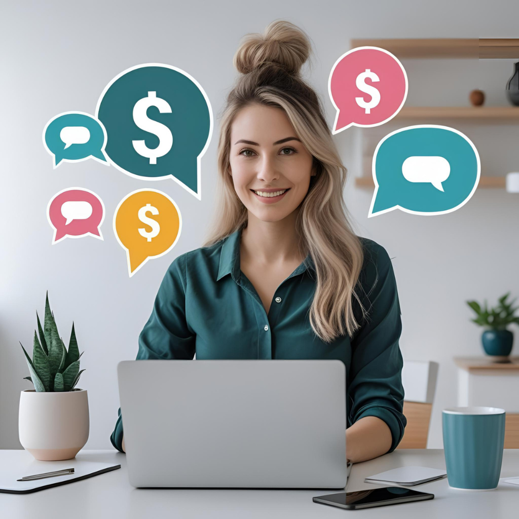 Business expert sharing marketing secrets in a meeting