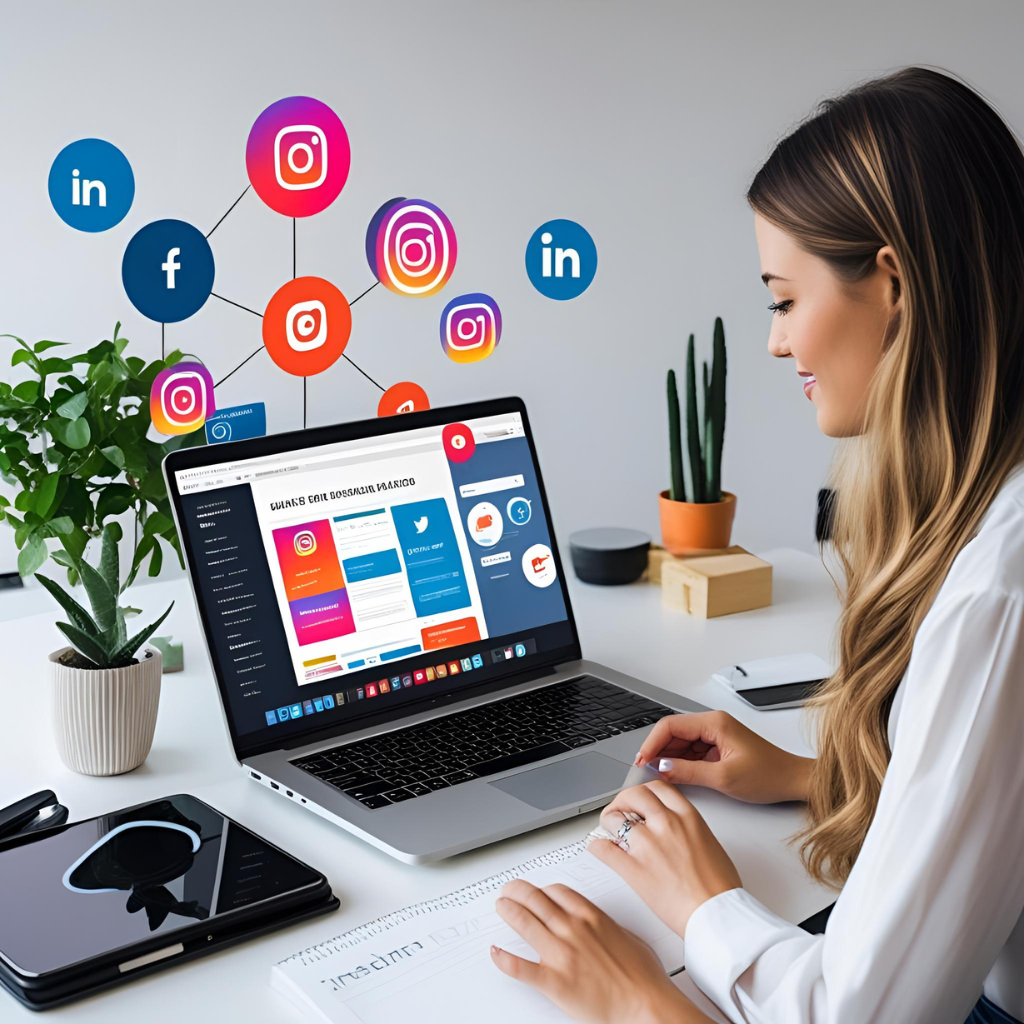 Digital marketing agency presenting results to client