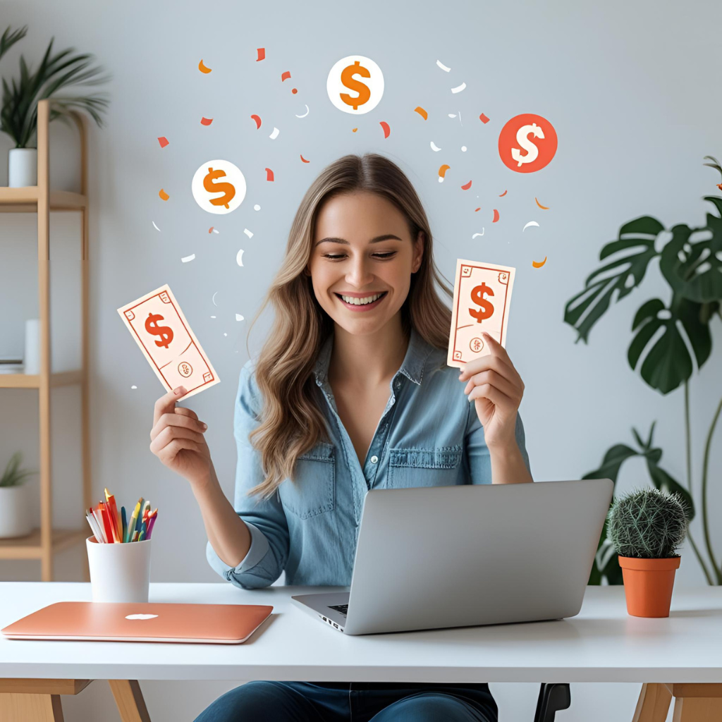 Client testimonial video recording in professional studio