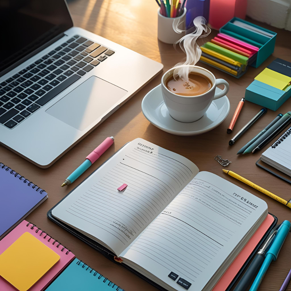 Successful freelancer completing digital marketing tasks