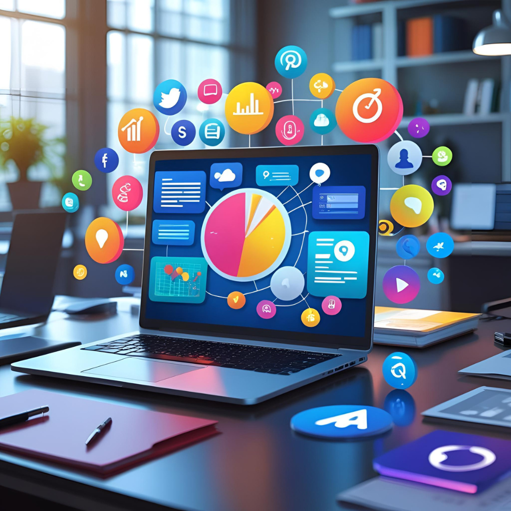 Freelancer designing a professional website for a client