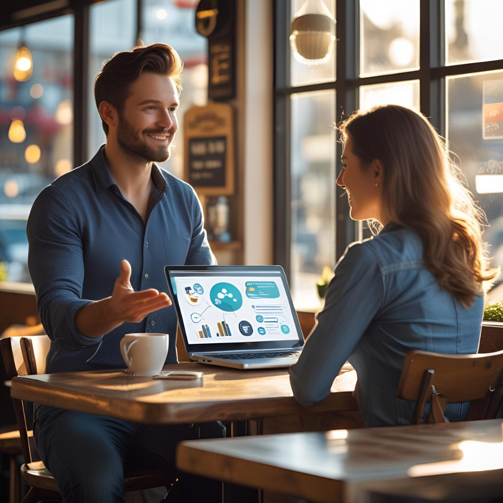 Freelancer achieving success through remote work