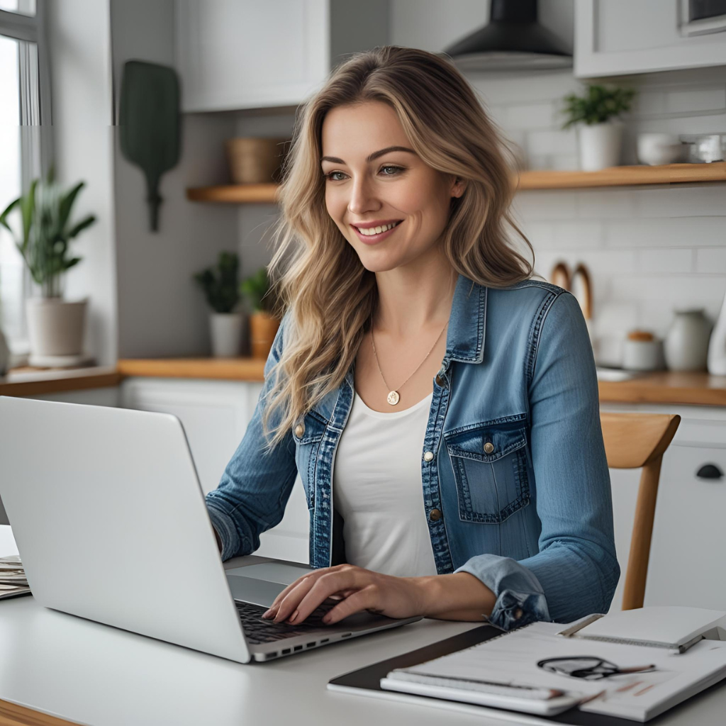 Freelancer brainstorming creative marketing ideas