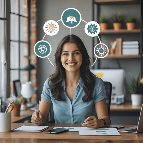 Creative brainstorming session at a digital marketing agency, showcasing how the digital marketing agency develops innovative SEO and social media strategies.